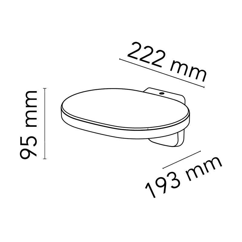 Flos Oplight W1 Wall Light Textured Metallic Grey