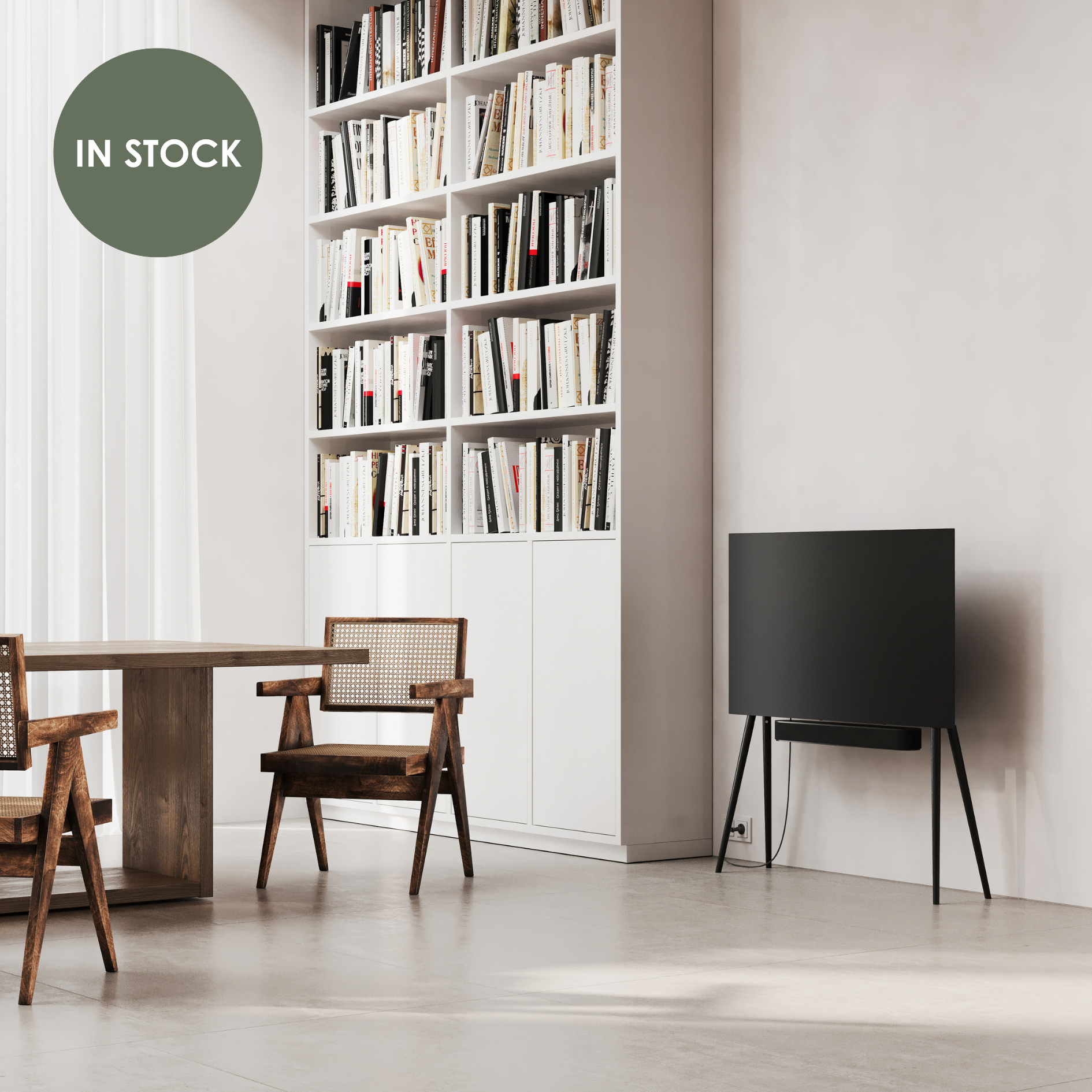 JALG TV-Stand Birch / Black 42" - 55"