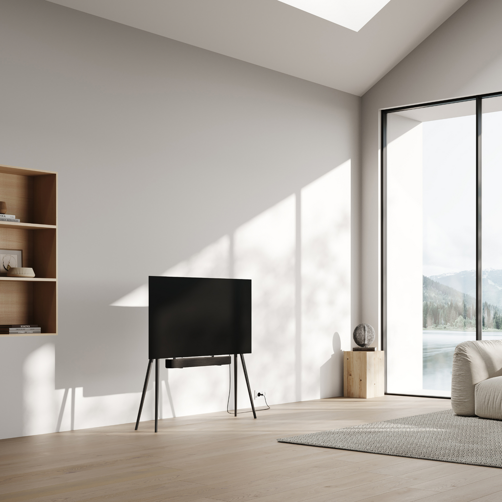 JALG TV-Stand Birch / Black 42" - 55"